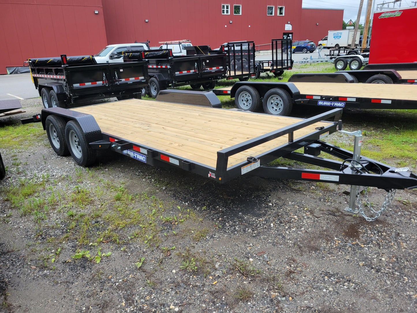 2025 SURE-TRAC 7x18 (16+2) C-CHANNEL CAR HAULER 10K