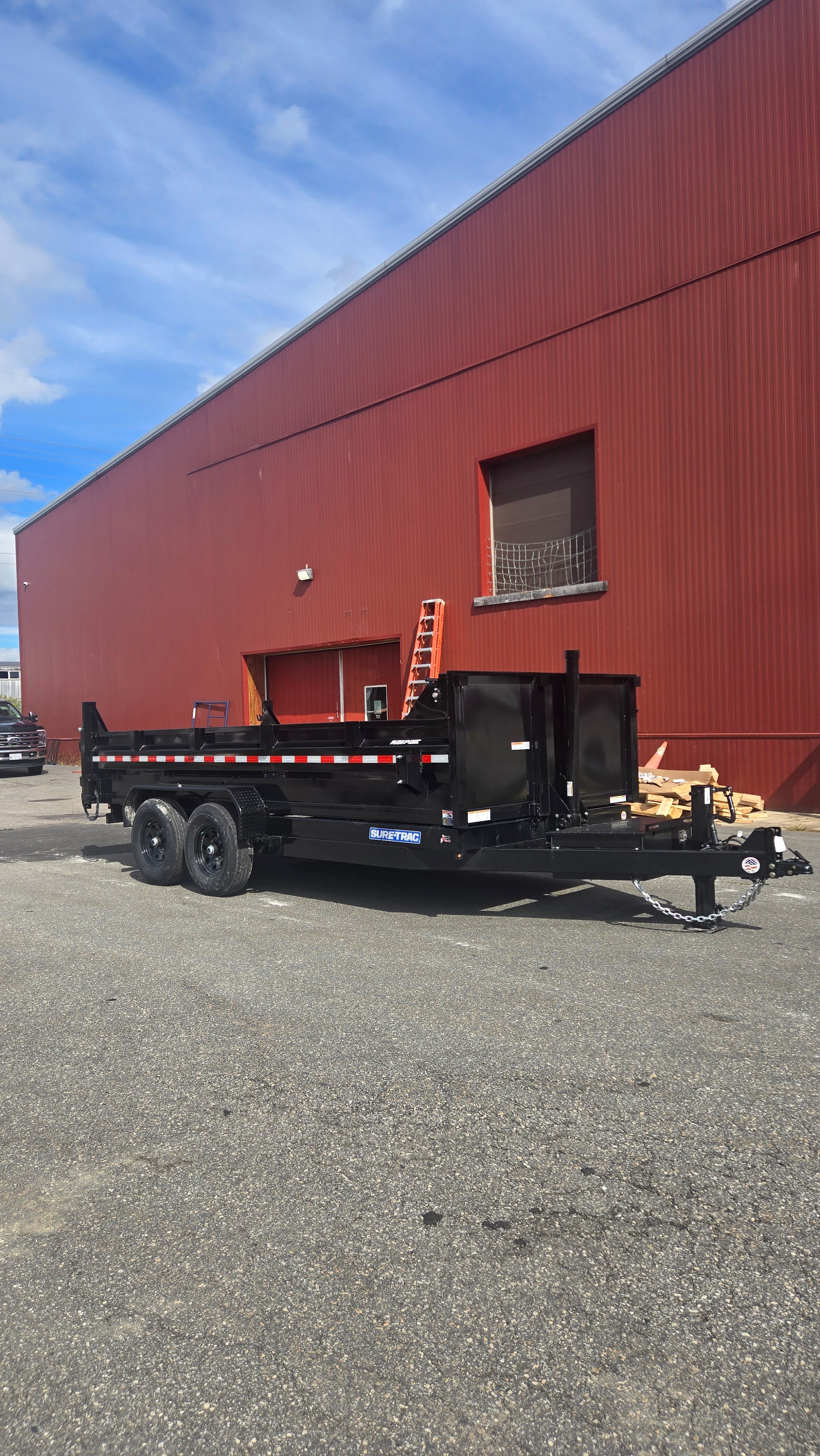 2027 SURE-TRAC 7' X 16' LOW PROFILE TELESCOPIC DUMP 14K