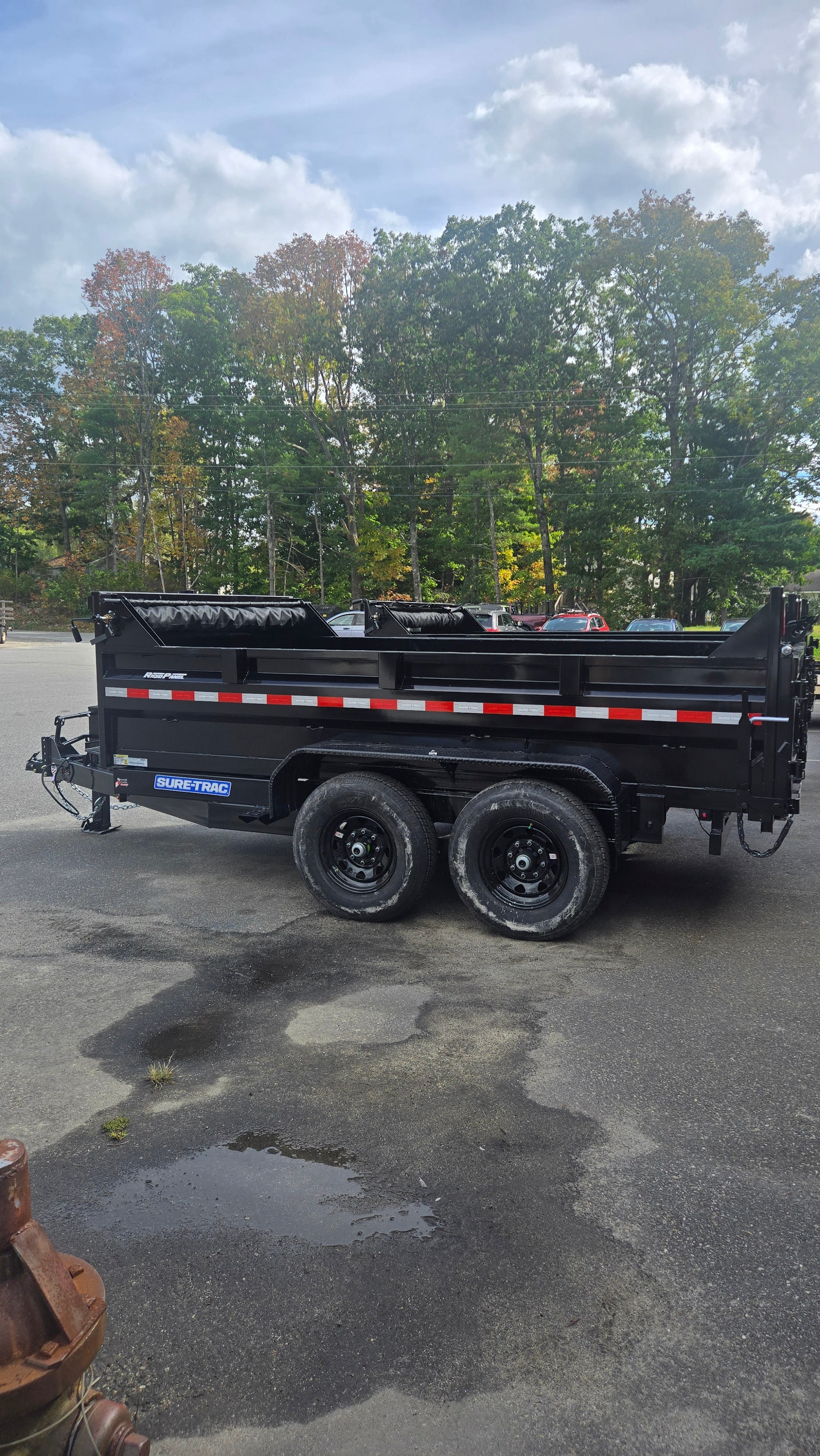 2027 SURE-TRAC 7' X 12' LOW PROFILE TELESCOPIC DUMP 14K