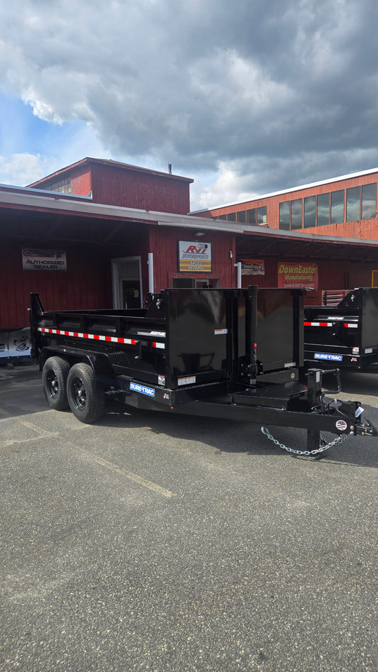 2027 SURE-TRAC 7' X 12' LOW PROFILE TELESCOPIC DUMP 14K