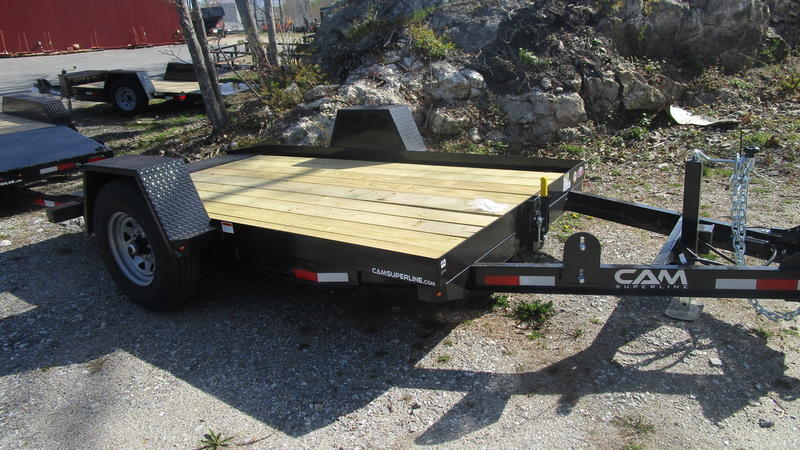 Brand new tilt trailer outside